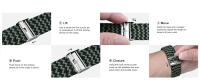 14mm 16mm 18mm 19mm 20mm 21mm 22mm 23mm 24mm watchband bracelet watches pin buckle unisex lady man