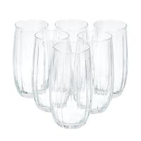MAXHOME-Pack 6 Vasos Rayas 510ml Transparente - details 1