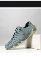 Zapatos De Verano Para Hombre Tamaños Grandes Casual Comodidad Baja Suela Suave Transpirable Deporte Cuero Sintético Bota Plana - details 29