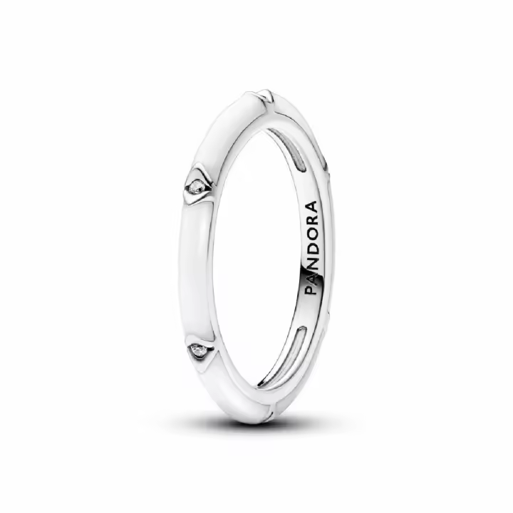 Anillo Pandora ME Gemas y Esmalte Blanco - 1