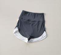 Shorts Deportivos De Cintura Alta Para Mujer En Verano Rojos Para Yoga Y Fitness Transpirables Y Casuales Talla Verdadera - details 4