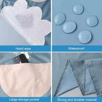 Delantal de cocina para mujer con bolsillos para limpiarse las manos, bolsillo grande, para limpiarse las manos, impermeable para cocinar y hornear - details 3