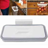 Cesta De Cocina Moda Para Puerta De Armario Basurero Colgante Ecológico De Plástico Almacenamiento Removible Soporte Para Herramientas Forma Rectangular - details 0