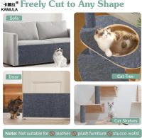 Alfombra De Afilado Para Gatos Autoadhesiva Trimmable Protección De Sofá Y Muebles Antisiquio Material De Fibra No Tejida - details 6