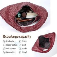 2024 Nuevo Bolso de Mujer-Bolso Hobo Textil hand de cuero Vegan-Bolso grande para axilas - details 5