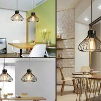 Lámpara De Pared Metálica Negra Retro Montaje En Plano E27 Para Cocina Y Decoración Del Hogar Luz Baja De Acero Y Hierro - details 5