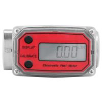 Medidor Electrónico de flujo de combustible de Turbina para diesel y queroseno, with digital LCD pantalla, entrada/Salida FNPT de 1 "(Rojo LLW-25) - details 2