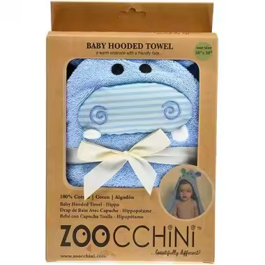 Toalla para Bebé Hipopótamo.  Zoocchini - 1