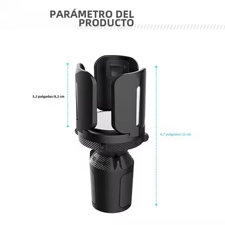 Soporte De Taza Ajustable Y Multifuncional Para Coche Base De Taza Con Extensibilidad Material De Silicona Resistente Al Calor - 1