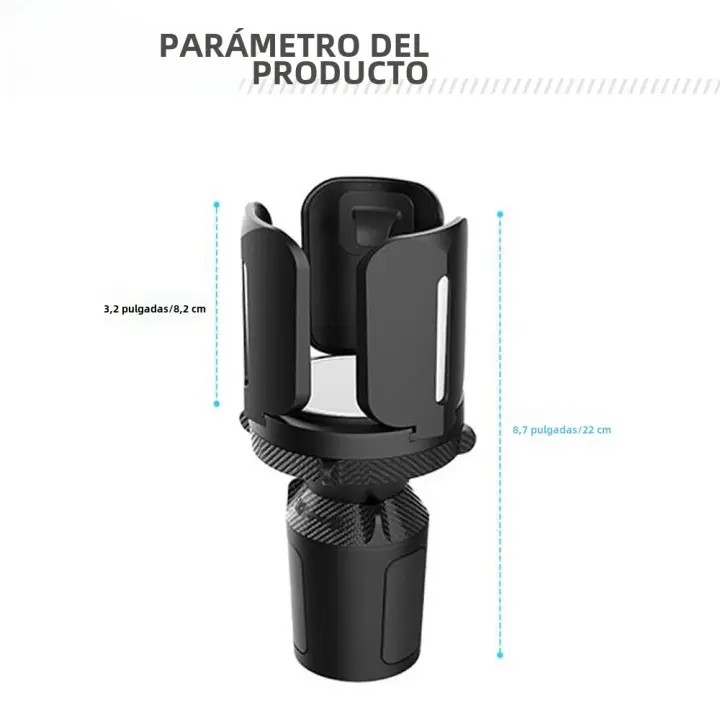 Soporte De Taza Ajustable Y Multifuncional Para Coche Base De Taza Con Extensibilidad Material De Silicona Resistente Al Calor - 1