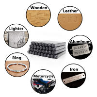 Kit De Estampado Metálico Con Herramienta De Punzón Para Joyería DIY Letras Números Alfabeto Estampillas Para Metal Cuero Oro Plata - details 4