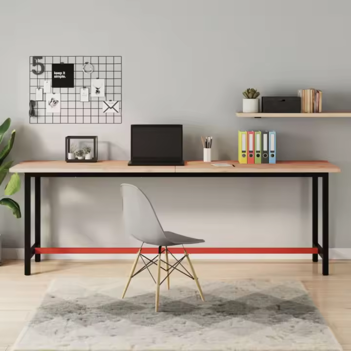 Mesa 220x55x2,5 cm en Madera de Haya - 1