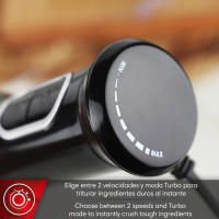 MAGEFESA TANZER Batidora de mano de 600W con vaso graduado de 600ml, tiene control de potencia y modo turbo además de 4 cuchillas de acero inoxidable - details 3