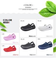 Zapatillas De Taconete Bajo Para Hombre Sandalias De Cierre Inyectado EVA Zapatos De Jardín Y Playa Para Verano Couplet - details 5