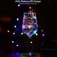 Cuerda De Luces LED De 20 Piezas 2M Con Hilo De Cobre Plateado Para Decoración De Fiestas De Boda Cumpleaños Y Pared - details 9
