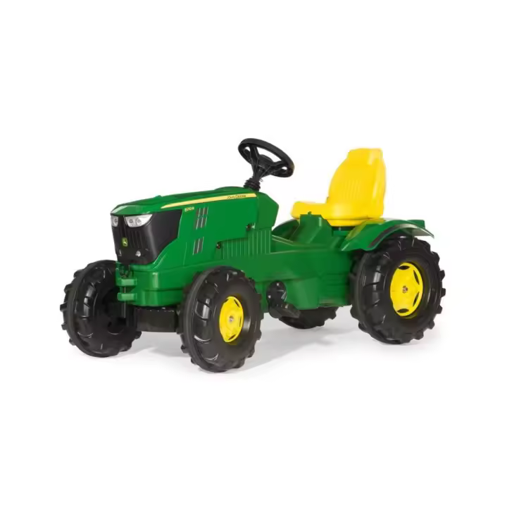 Rolly Toys Tractor de Pedales John Deere 6210R para Niños | Asiento Ajustable | Enganches Delantero y Trasero | Carga Hasta 50 Kg - 1