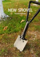 Shovel Plegable Multifuncional Con Bolsa Exterior De Camuflaje Para Aventuras Al Aire Libre, Senderismo Y Camping Shovel De Carbono Acero - details 1