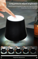 Lámpara De Mesa Recargable LED Para Botella De Vino Con Superficie Lisa Ajustable En 3 Colores Para Ambiente De Bar Y Café Decoración Nocturna - details 2