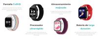 Reloj gps niño SaveFamily Relojes con GPS SaveWatch Plus 4G Reloj Inteligente niño Llamada Vídeo Face ID Correas Personalizables UltraSlim Fondos de Pantalla Musica Bluetooth App Store Verde Mint Save Family relojes inteligentes smartwatch NO INCLUYE SIM - details 5