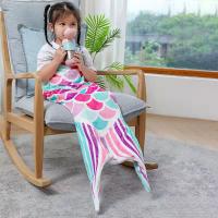 Manta De Sirena De Flannel Para Adultos Y Niños Manta Universal Para Dormir Manta De Cola De Sirena Bolsa De Sueño Propiedades De Fotografía - details 7