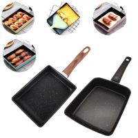 Sartén Cuadrada Antiadherente Para Huevo Y Rollitos De Huevos Mini Cocinita Plancha Para Desayuno Sartén De Freír Con Fundamento Plano - details 1