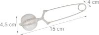 Colador de té, Juego de 3, Maple Filter inoxidable, Hojas y especias molida, Malla FINA, Ø 4 cm, Plata - details 2