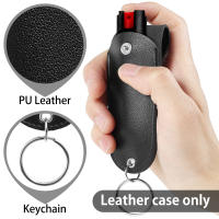 Funda De Cuero PU Para Spray De Pimienta Mini Portátil Soporte De Cuero Para Defensa Personal Con Llavero Holster De Spray De Pimienta - details 3