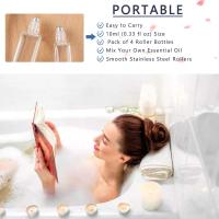 Botella De Aceite Esencial De Vidrio Grueso Recargable 10ml Con 4 Vaso Tumbler Accesorios 2 Funnel 2 Pajita Pack De 1/4pcs - details 3