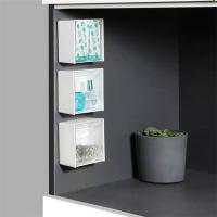 Estante De Pared De Plástico Para Joyería Organizador De Baño Para Maquillaje Almohadillas De Cotonete Cajas De Almacenamiento Para Labiales/Reloj - details 9