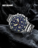 Reloj Deportivo De Inmersión Para Hombre 2024 Reloj De Cuarzo Con Pantalla Grande De Acero Inoxidable 316L Y Cristal De Zafiro Resistente Al Agua 500M Luminoso Chronógrafo - details 10