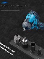 Llave de Impacto Eléctrica sin Escobillas 500Nm - Herramienta Profesional con Batería de Litio, Alta Torque para Talleres y Uso Industrial - details 0