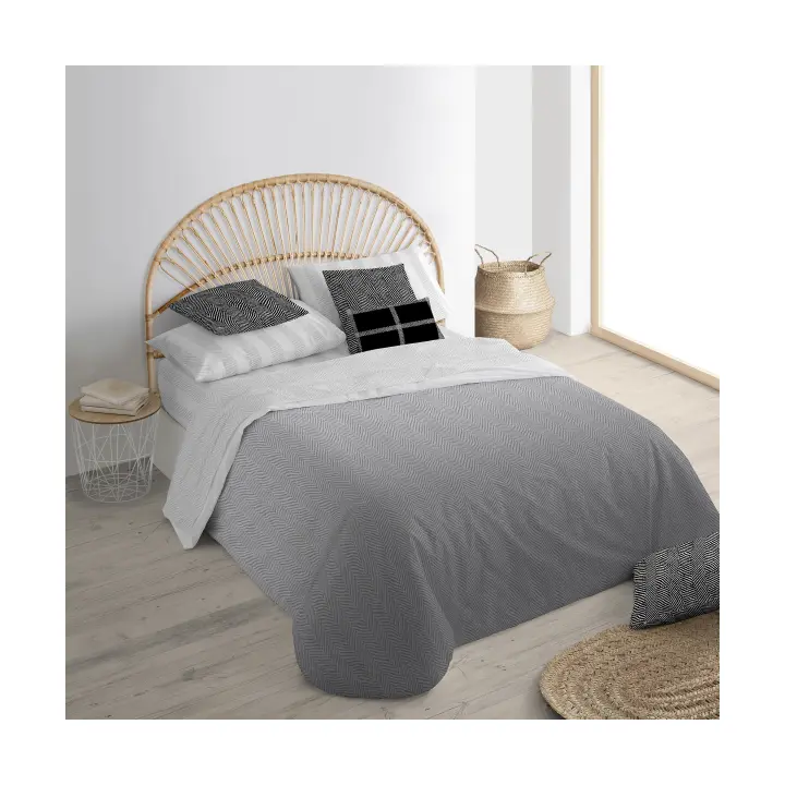 BL Belum Funda Nórdica 100% Algodón Orgánico Alejandria con Cuello de Botella y Funda de Almohada - 1