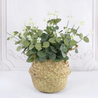 10/20/30Pcs Ramas De Eucalipto Artificiales Con Hojas Verdes Para Decoración De Hogar Jardín Vaso Fiesta De Boda Decoración De Eventos Flores Falsas - details 3
