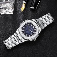 Reloj De Lujo Para Hombre 2024 Reloj De Pulsera De Cuarzo Acero Inoxidable Resistente Al Agua Con Luminiscencia Y Fecha Cuadrado - details 3