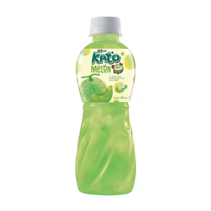(KATO) BEBIDA DE FRUTAS CON GEL DE COCO,  Bebida unica tailandesa, hasta 7 Sabores distintos, todas con gel de COCO 320ML - 1