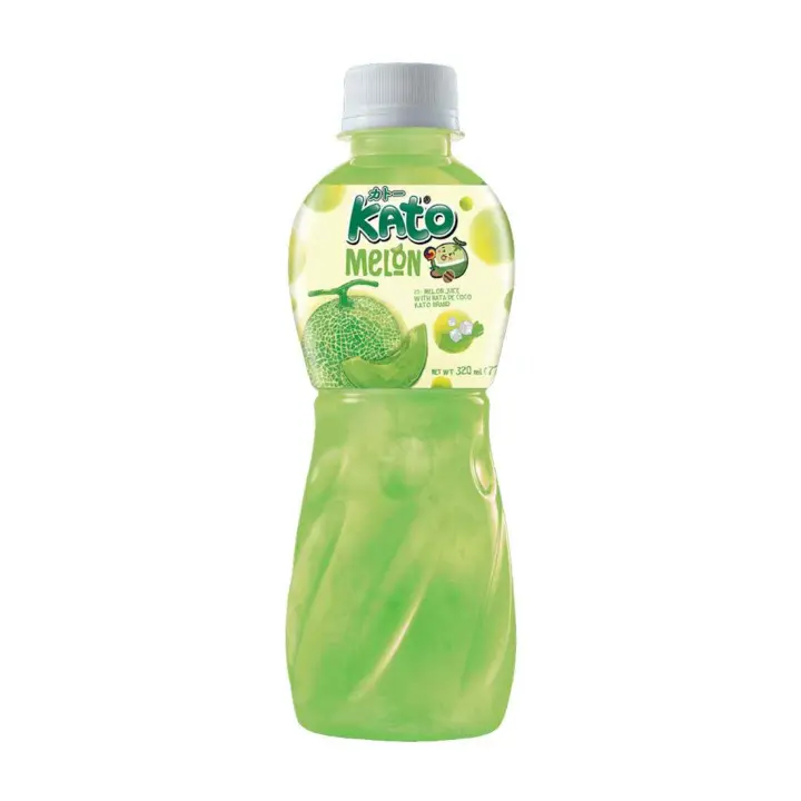 (KATO) BEBIDA DE FRUTAS CON GEL DE COCO,  Bebida unica tailandesa, hasta 7 Sabores distintos, todas con gel de COCO 320ML - 1