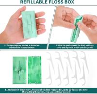 Caja de Hilo Dental portátil Automática Selección de Hilo Dental Hilo Organizador Caso de Viaje Caja de Almacenamiento Dispensador de Flosser Recargables Cajas Titular - details 1
