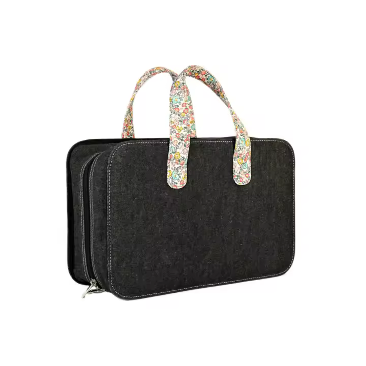 KNIPRO - 12831 Bolsa labores Knitpro para guardar tus agujas, lanas, etc, muy elegante es perfecta para guardar y llevar contigo tus proyectos con unas medidas de 38x24x15cm - 1