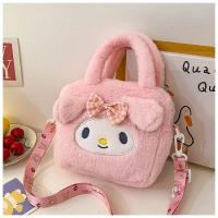 Bolso De Hombro De Peluche Sanrio Estilo Dibujos Animados Hello Kitty Kuromi Melody Bolso Cruzado Lindo Para Niños Regalo De Cumpleaños - details 22