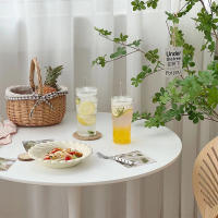 2pcs Vaso De Vidrio Transparente Con Tapa Y Pajita De 600ml Para Bebidas Y Café Frío Vajilla Ecológica Para El Hogar - details 8