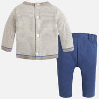 Mayoral Conjunto Pack de bebé Niño  2534 ARENA AZULON ropa niños Winter ROYALE CORDONETS - details 2