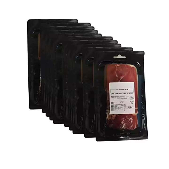 Jamón serrano bodega Loncheado 100 gramos x 10 sobres de jamón envasados al vacio total 1 kilo. Cada blister de jamón viene con separador de lonchas para que se puedan coger mejor. - 1