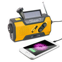 Multifuncional de Prevención de Desastres de Emergencia de mano manivela de generación de energía de radio linterno solar recargable tesoro - details 0