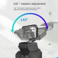 Luz LED Portátil Para Batería Makita 4In Spot De Mano Sin Cable Para Trabajo Al Aire Libre Pesca Y Emergencias Herramienta No Incluye Batería Ni USB - details 6