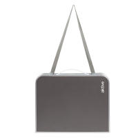 Mesa plegable y portátil Aktive, con asa para transportar y cinta transporte, Medidas 60x40x25cm, Material aluminio y madera MDF, ideal para picnic, acampada y playa - details 6