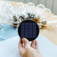 Panel De Carga Solar Mini Redondo 1.1W 5V Celula Epoxy Para Batería Y Teléfonos Potencia De Carga Solar Para Juguetes/Luz 3.7-5V - details 1