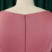 Vestido De Lujo Para Mujer Con Cuello Redondo Manga Larga Cinturado A-Linea Hasta El Tobillo Elegante Vestido De Cumpleaños - details 13