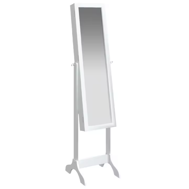 vidaXL Espejo de pie 34x37x146 cm espejo de pie espejo de tocador Color Marrón,  Blanco,  Negro y mas - 1