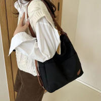 Bolso De Hombro Cruzado Grande Para Mujer Bolsa De Tela De Lona Versátil Para Nuevo Viaje Bolsa De Mano Doble Para Estudiantes - details 8
