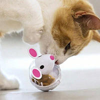 Juguete Interactivo Para Perros Y Gatos Ratón Tumbler Con Bola De Alimentos Dispositivo Antirrebandeur De Alimentos Plástico Universal - details 1